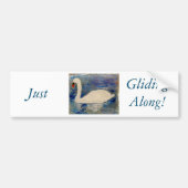 Swan Lake Reflections - Gepersonaliseerd Bumpersticker (Voorkant)