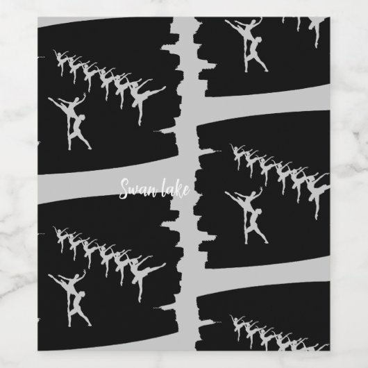 Swan Lake Wijn Etiket (Enkel label)