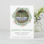 Swan Let Heaven & Natuur Sing Feestdagenkaart (Staand voorkant)