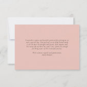 Swan Little Princess Baby shower Bedankkaart (Achterkant)