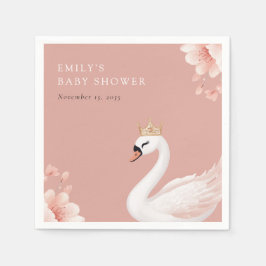 Swan Little Princess Baby shower Servet