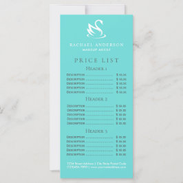 Swan Logo op Robin Egg Blue Minimalist