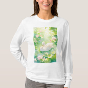 Swan Lotus Pond T-shirt