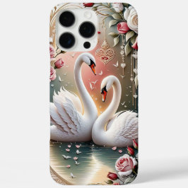 Swan Love iPhone 16 Pro Max Hoesje