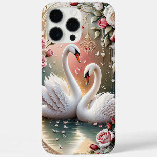 Swan Love iPhone 16 Pro Max Hoesje