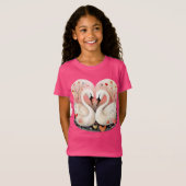 Swan Love in the Heart of the Forest T-shirt (Voorkant volledig)