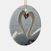 Swan Love Keramisch Ornament (Rechts)