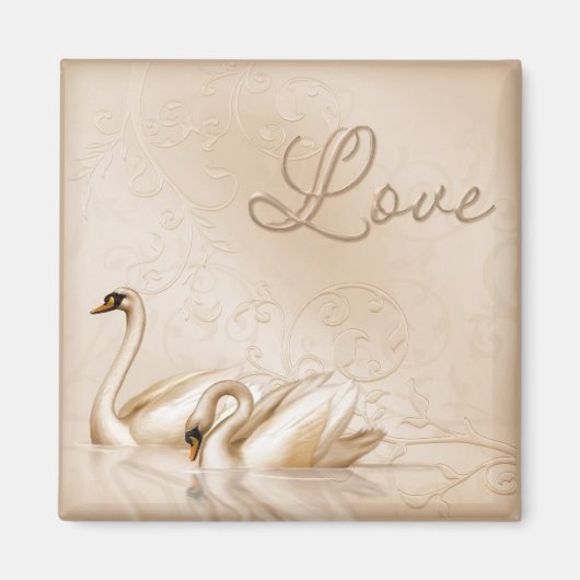 Swan Love Magnet (Voorkant)