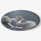 Swan-Love- Papieren Bordje (Gekanteld)