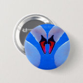 Swan Love, Romantic Heart Shaped Necks Ronde Button 5,7 Cm (Voorkant /achterkant)