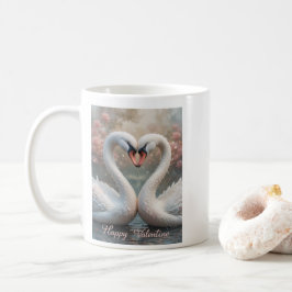 Swan Love Valentine Elegant Romantic Bird Koffiemok