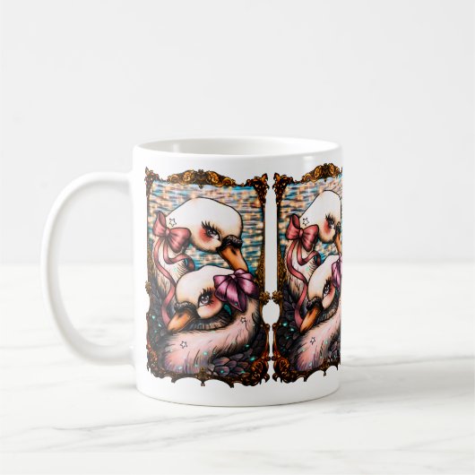Swan Lovers  Koffiemok (Links)