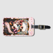 Swan Lovers Luggage Tag Bagagelabel (Voorkant (horizontaal))