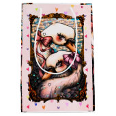 Swan lovers medium cadeauzakje (Voorkant)