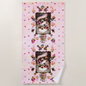 Swan lovers strandlaken (Voorkant)