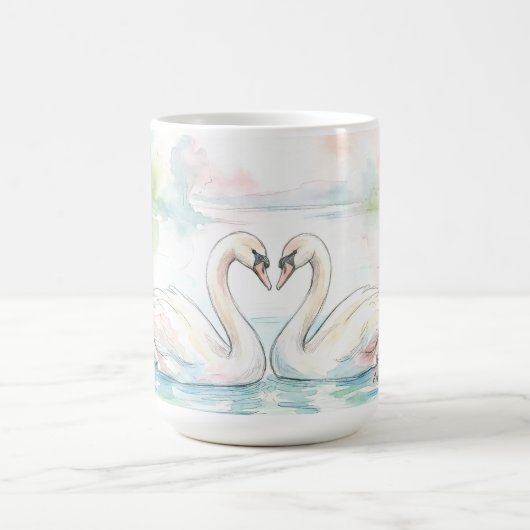 Swan Lovers - Valentine's Day Koffiemok (Center)