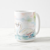Swan Lovers - Valentine's Day Koffiemok (Voorkant rechts)