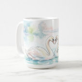 Swan Lovers - Valentine's Day Koffiemok (Voorkant links)