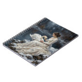 Swan Maiden Winter Lake Romance Fantasy Art Notitieboek (Linkerzijde)