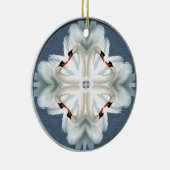 Swan Mandala Keramisch Ornament (Rechts)