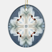 Swan Mandala Keramisch Ornament (Links)