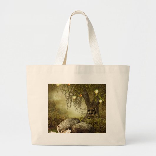 Swan-meer Grote Tote Bag (Voorkant)