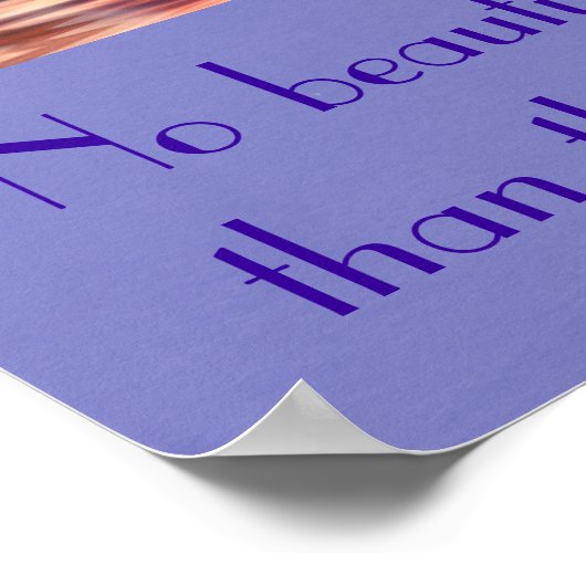 Swan met Beauty Quote Poster (Hoek)