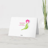 Swan met cygnet in water voor dank bedankkaart (Achterkant)