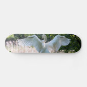 Swan met Wings Spread Persoonlijk Skateboard (Horizontaal)