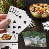 Swan met Wings Spread Pokerkaarten (Insitu)