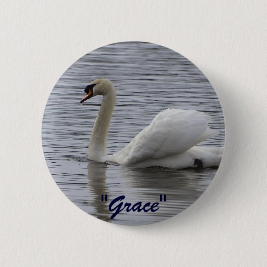 Swan Motivatie Gifts Ronde Button 5,7 Cm (Voorkant)