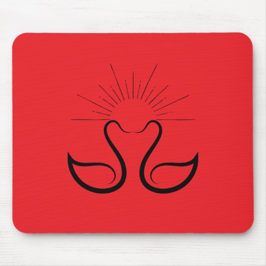 Swan Mousepad Muismat (Voorkant)