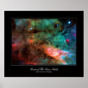 Swan Nebula maakt sterren van gaswolken Poster