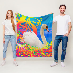 Swan Nest Fleece Deken