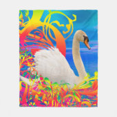 Swan Nest Fleece Deken (Voorkant)