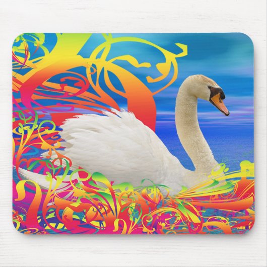Swan Nest Mouse Mat Muismat (Voorkant)