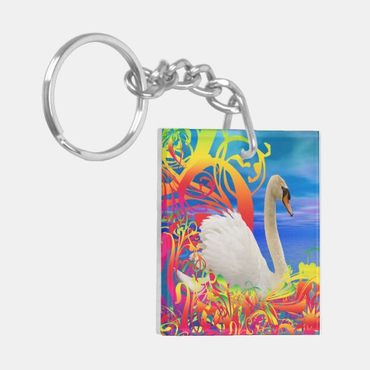 Swan Nest Sleutelhanger (Voorkant Links)