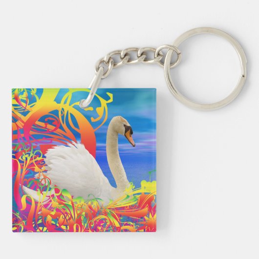 Swan Nest Sleutelhanger (Achterkant)