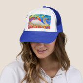 Swan Nest Trucker Hat Pet (In situ)