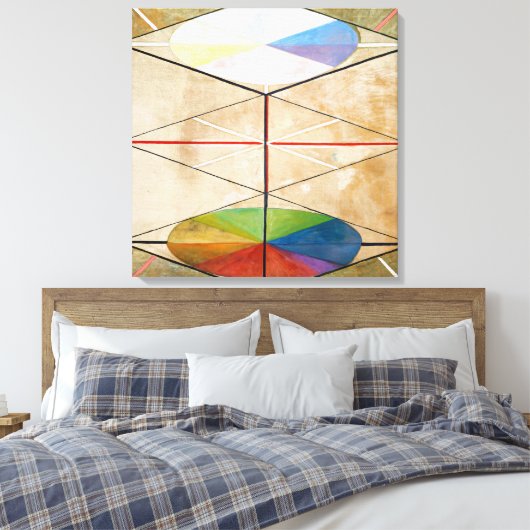 Swan nr. 23 | Hilma af Klint | Canvas Afdruk (Insitu (Slaapkamer))