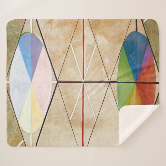 Swan nr. 23 | Hilma af Klint | Sherpa Deken (Voorkant (horizontaal))