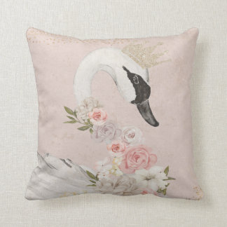 Swan Nursery Baby Nursery Peony Pillow Crown Kussen