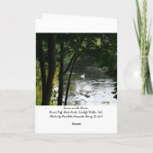 Swan on the River II - Birthday Kaart (Achterkant)