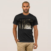 Swan op de rivier t-shirt (Voorkant volledig)