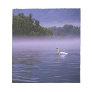 Swan op het meer notitieblok