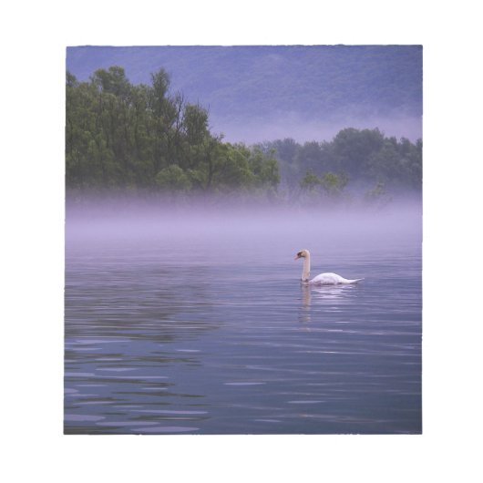 Swan op het meer notitieblok (Voorkant)