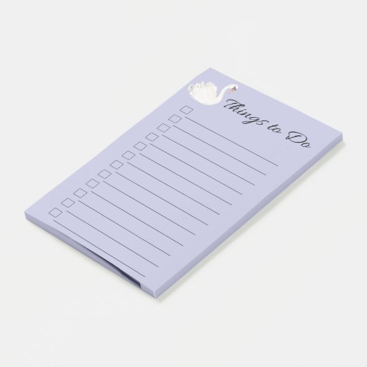 Swan Paarse dingen om te doen Post-it® Notes (Schuin)