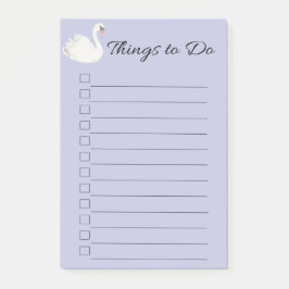 Swan Paarse dingen om te doen Post-it® Notes