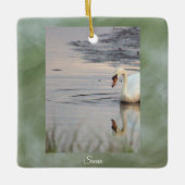 Swan Photo Ornament (Voorkant)