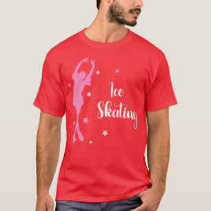 Swan Pink Lake Ice Skating Dance Figuur 3 T-shirt
